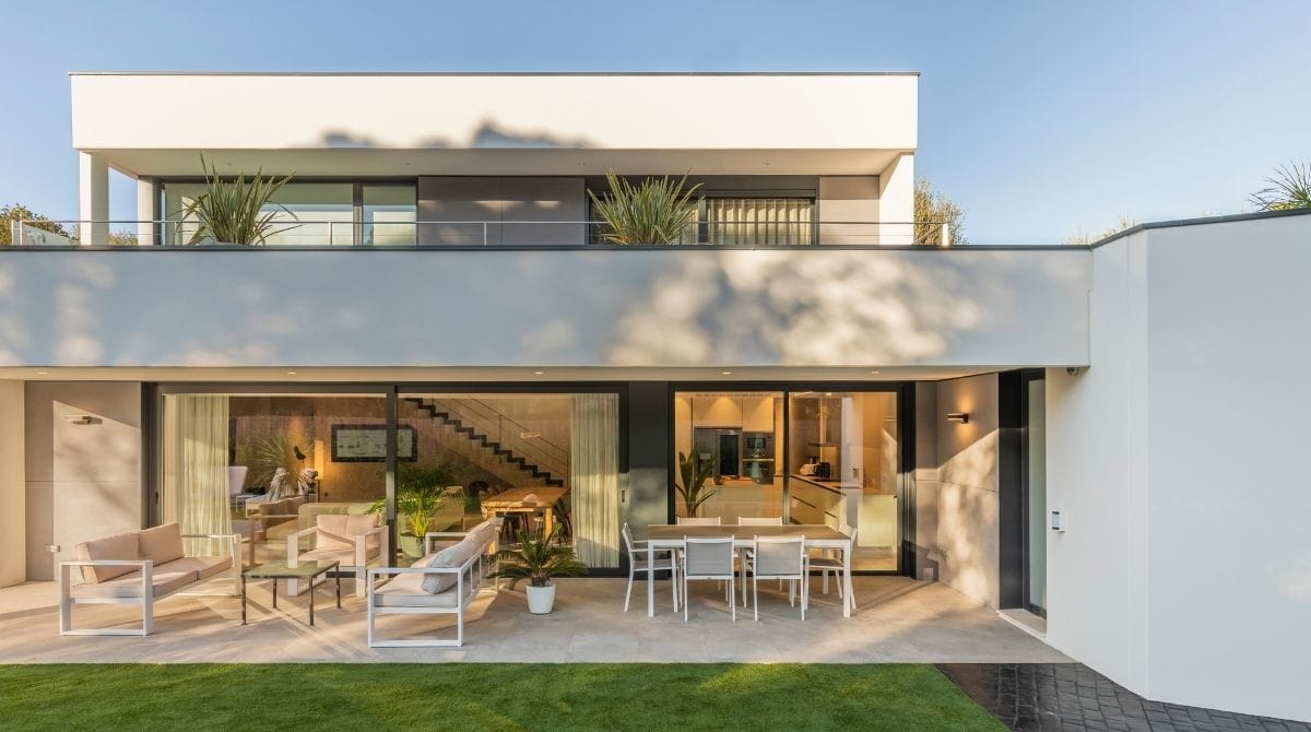 Parte frontal casa prefabricada hormigón